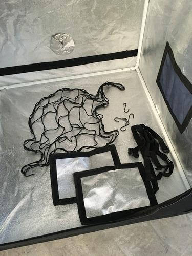 Carpa Cultivo Indoor Gadnic 80x80x160cm + Red Scrog 60x60cm Negro (Usado)