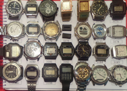 Lote 12 Sucatas Casio E Outros- Máquina Do Tempo
