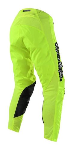 Imagen 2 de 3 de Pantalon Motocross Troy Lee Gp Air Mono Amarillo Fluor