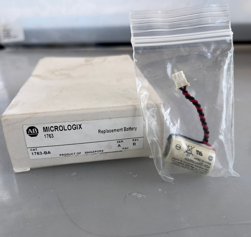 Allen Bradley Batería Lithio 1763-ba Plc Micrologix Series.