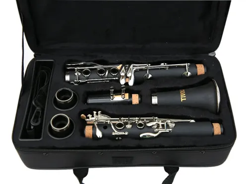 Kit Clarinete Tivoli Si Bemol Bb 17 Chaves Estojo Case Luxo Cor