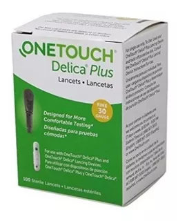 One Touch Delica Lancetas Para Glucometro Select Plus X 100