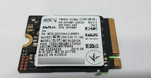 Disco Nvme (2230) Samsung 128gb Notebook Pull New Cuo