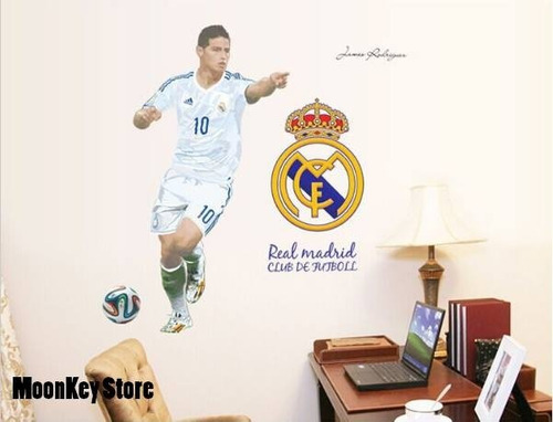 James Rodriguez Vinilo Decoración De Pared , Real Madrid