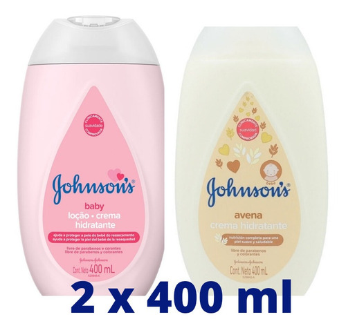 Crema Líquida Johnson's Baby 2 X 400ml. - mL a $130