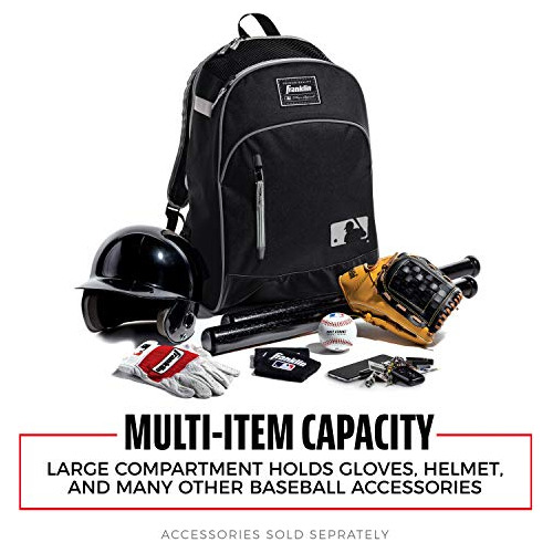 Mochila De Softbol Y Beisbol Franklin Sports - Negro/gris