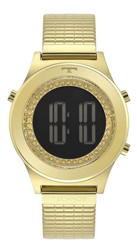 Relógio Digital Feminino Technos Dourado