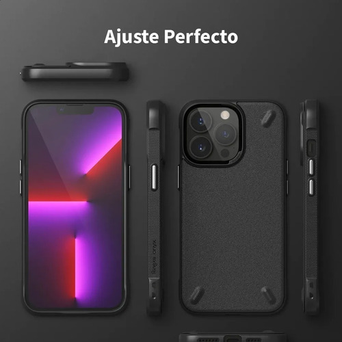 Imagen 7 de 8 de Funda Para iPhone 13 Pro Max Ringke Onyx Reforzada Negra