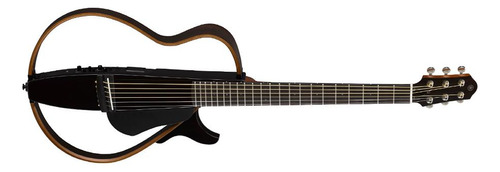 Violão Elétrico Nylon Yamaha Slg200s Translucent Black Material Do Diapasão Pau-rosa Orientação Da Mão Destro