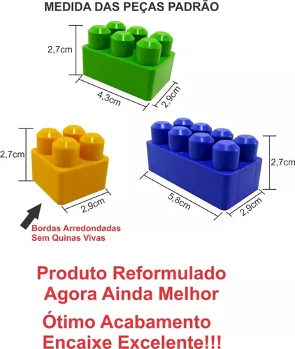 BLOCOS DE MONTAR 1000 PEÇAS REIBRINK - Rei Blocks Store