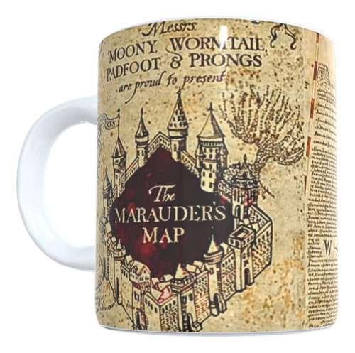 Mug Taza Mapa Merodeador Personalizado Harry Potter