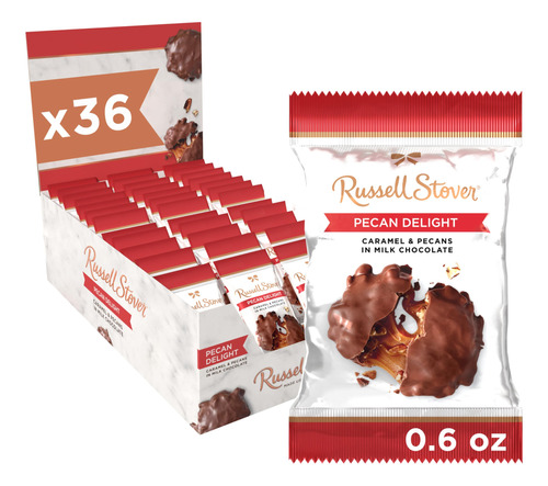 Russell Stover Delicia De Nueces Y Chocolate Con Leche - 0.6