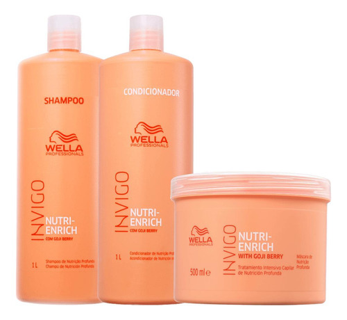 Kit Shampoo E Condicionador Nutri-enrich 1l + Mascara