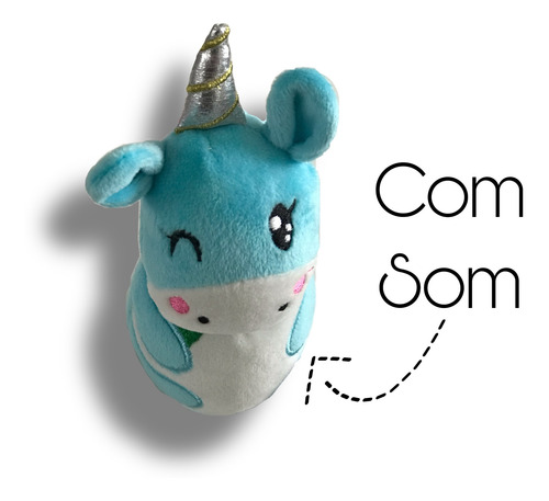 Imagem 4 de 4 de Brinquedo De Cachorro Pelúcia Fofinha Unicórnio Jambo Pet