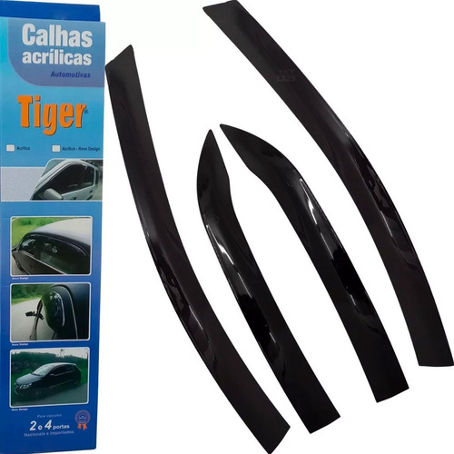 Calha De Chuva Defletor Tiger Novo Onix Hatch 2020 Até 2024