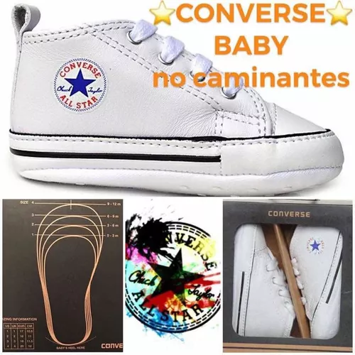 Zapatillas Converse Blanca Bebe No Caminante - Ropa y Accesorios en Mercado  Libre Argentina