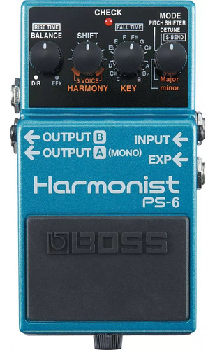 Boss Ps6  Pedal Harmonist Para Guitarra Electrica