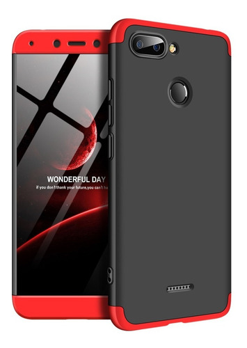 Carcasa Para  Xiaomi Redmi 6 360° Gkk Anti Golpes + Hidrogel