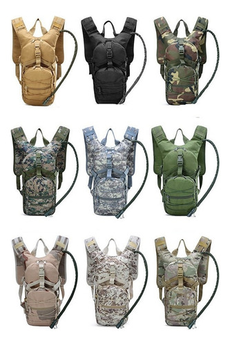 Mochila De Hidratación Ciclismo 3l Bolsa De Agua Táctica