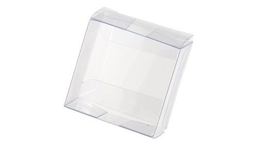 Caja Cubo Transparente Cuadrada Acetato 6x6x6  Macarons X 5 