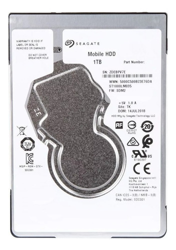 Disco Rigido Notebook 1 Tb Seagate Hdd St1000lm035 1tb 