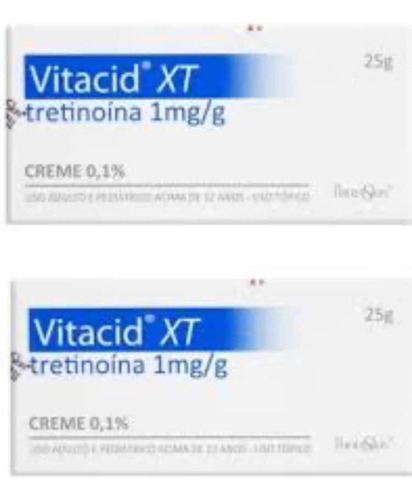 Vitacid Xt Tretinoína 1mg/g Creme Forte 25g Mancha Melasma