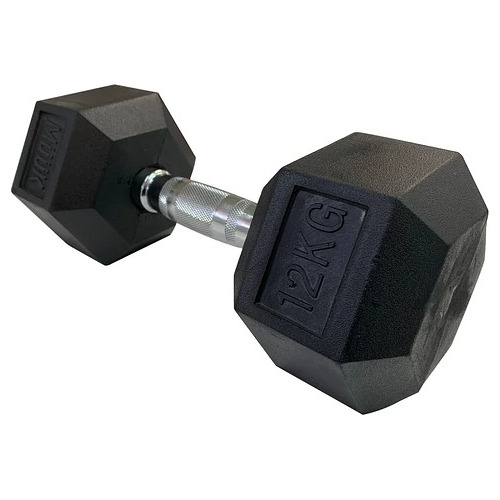 Mancuerna Hexagonal Goma 12kg