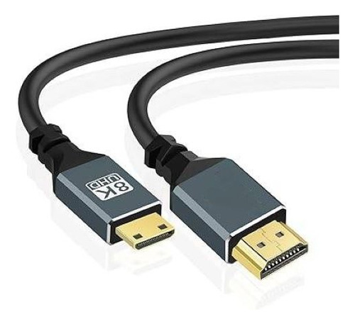 Mini Hdmi A Hdmi 2.1 Cable 8k60hz 48gbps Hdr,para Cámara,2m
