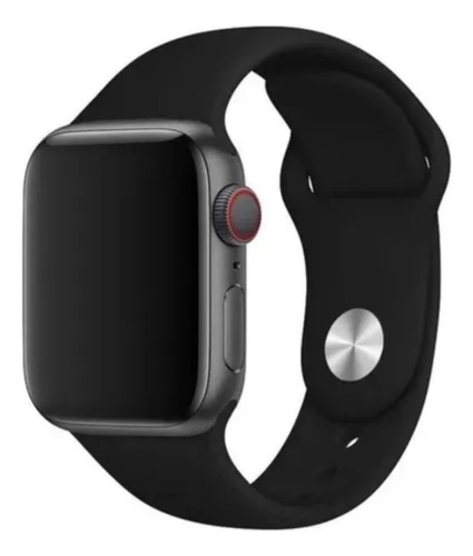 Pulsera y película 3D para Apple Watch de 38 mm, 40 mm, 42 mm, 44 mm, sin color negro, 38 mm de ancho