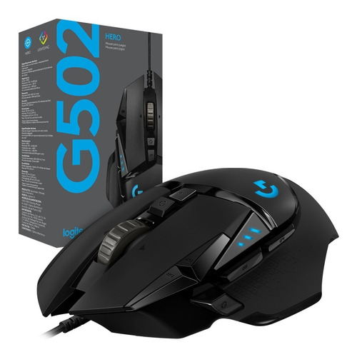 Mouse Gamer Optico Logitech G502 Sensor Hero Lightsync Prm