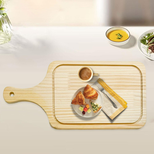 Jy Bandeja Para Servir Tabla De Cortar De Madera, Tabla De L