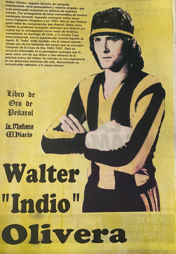 Poster Peñarol Del Libro De Oro 1991 Walter Olivera Ez2c