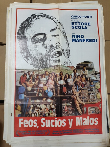 Afiche Cine Original Feos Sucios Y Malos-nino Manfredi-1871