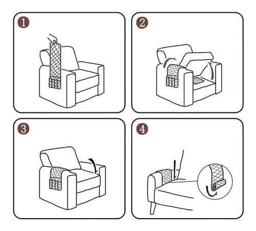 Bolsa Organizadora Protetor Braço De Sofa Cama Sala De Estar