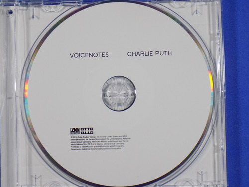 Charlie Puth Voicenotes Cd México R&b Neo Soul Funk 2018 (Usado)