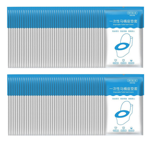 50x Funda Desechable Para Asiento Inodoro Funda Wc