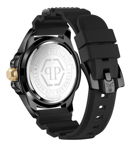 Imagen 3 de 4 de Reloj Philipp Plein Pwaaa1321 Para Hombre En El Negro