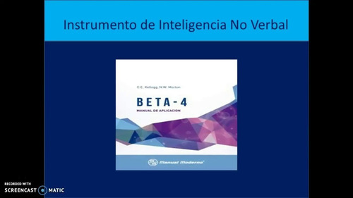 Test Beta - 4 Evaluación No Verbal De Inteligencia