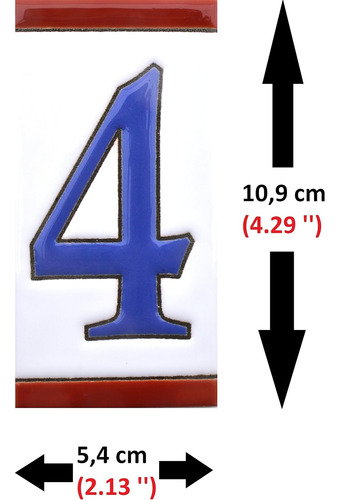 Números Casa. Numeros Y Letras Azulejo De Ceramica, Pi...