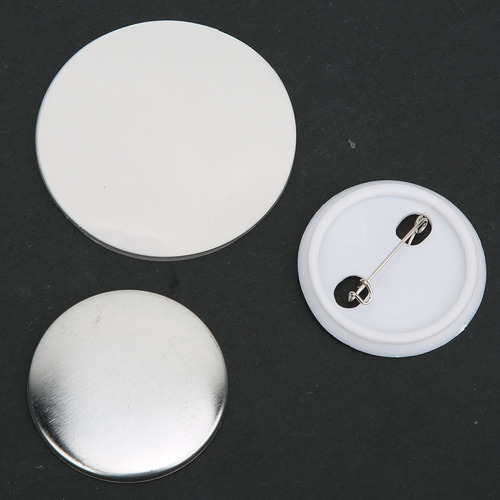 Chapas En Blanco De 37 Mm, 100 Piezas