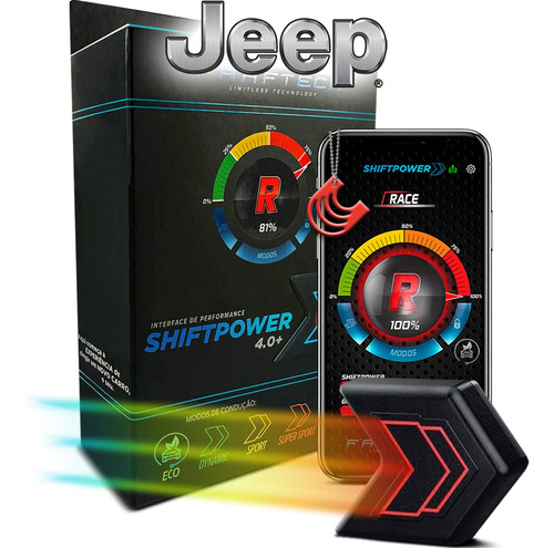 Módulo Pedal Acelerador Shiftpower Faaftech Bluetooth Jeep