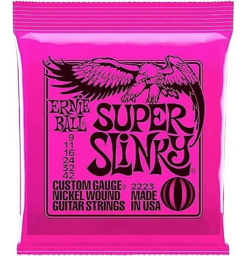 Set De Cuerdas Ernie Ball 2223 Super Slinky 9-42