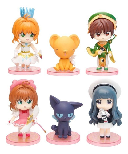 Figura Sakura Card Captor Anime 6 Unidades 