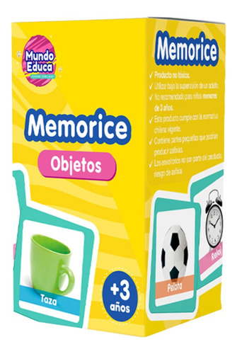 Memorice Objetos Adetec Mundo Educa 32 Piezas - 1200