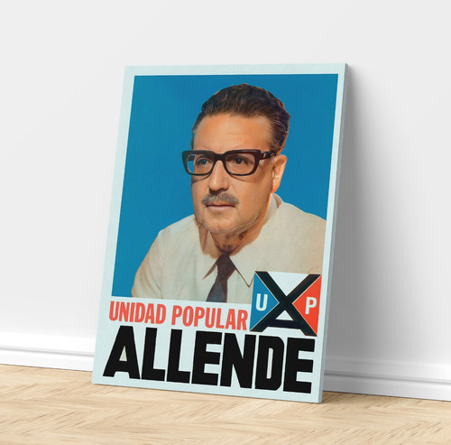 Cuadro Canvas 50x40 Salvador Allende Gossens Unidad Popular