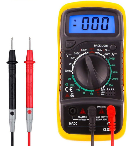 Imagen 1 de 8 de Tester Digital Compacto Con Luz A Bateria Premium Oferta Ax®