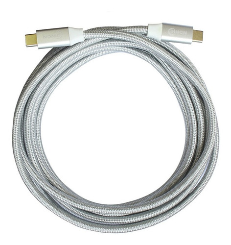 Cable Usb-c A Usb-c 3.1, 10gbps, 1.8mts, Conector Metalico, 