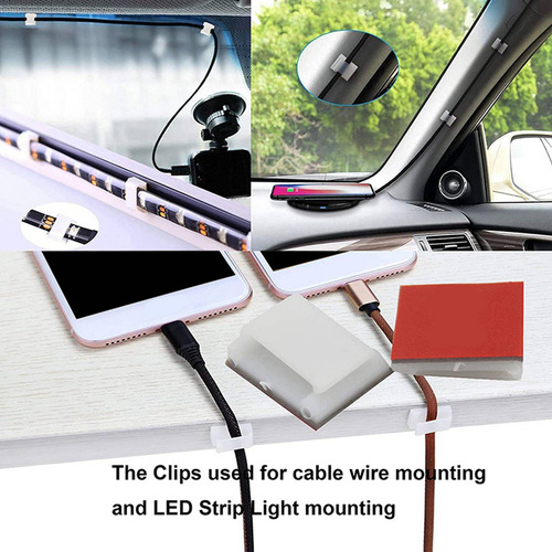 Soportes Y Clips De Montaje De Tiras De Luces Led Autoadhesi