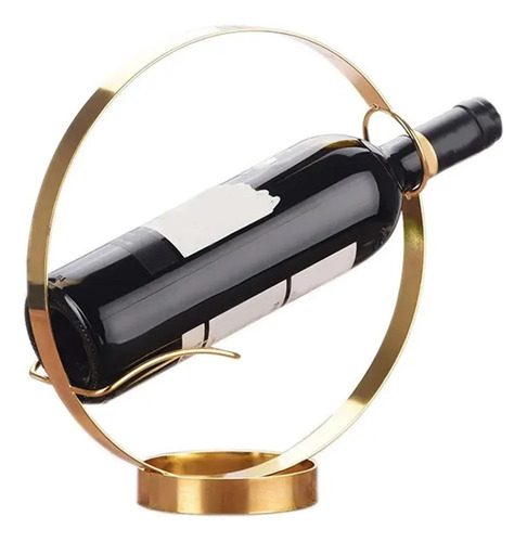 T-soporte Para Botellas De Vino De Hierro En Forma De Dorado