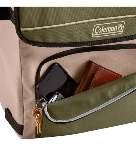 Imagen 4 de 9 de Conservadora Bolso Termico Coleman 54latas Olive Coleman